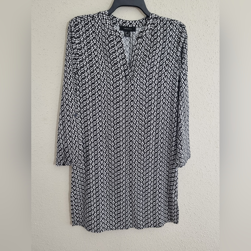 Atmosphere Monochrome Geometric Dress Black & White Size USA (6), UK (10). - Picture 2 of 10